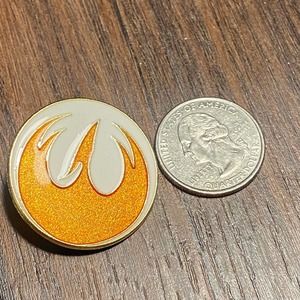 Disney Park Star Wars Orange Alliance Starbird 2015 gold Circle Trading pin